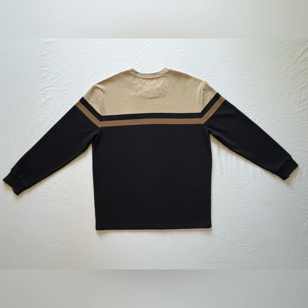 NWT-Denim & Flower Neutral Ribbed Crewneck Sweater - Picture 2 of 14